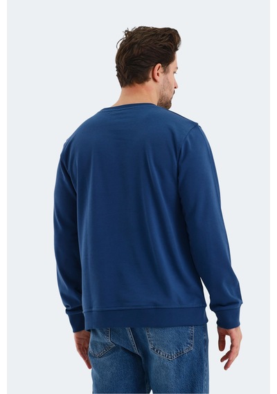 Slazenger Orvar In Erkek Lacivert Sweatshırt