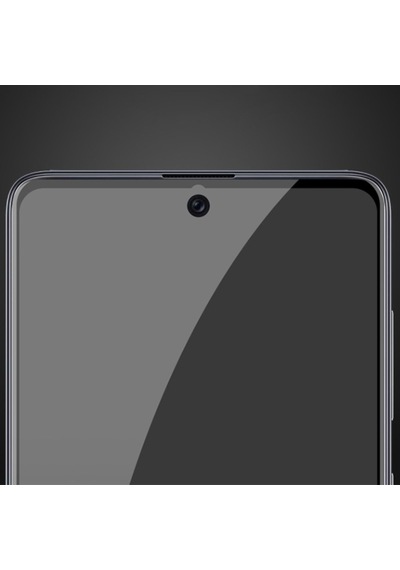 Samsung Uyumlu Galaxy A71 3D Full Privacy Gizlilik Tempered Cam Ekran Koruyucu Siyah