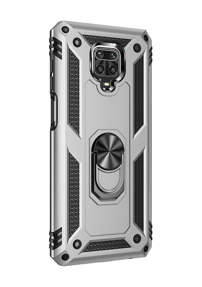 Teknomoda Xiaomi Redmi Note 9 Pro Tank Zirh Metal Yüzüklü Standli Kilif 471594932
