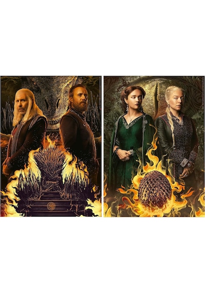 Educa 2x500 Parça Game Of Thrones Ejderha Evi Puzzle - 19573