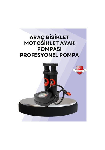 Nhr-hlss Basınç Saatli Ayak Pompası Bisiklet Ve 130311 Araç Uyumlu
