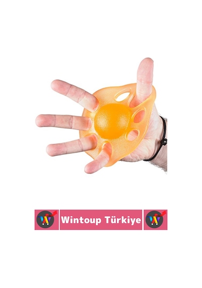 Wintoup Ameliyat Sonrası Fizyoterapi Müzisyen Sporcu El Parmak Bilek Kas Güçlendirici Silikon Egzersiz Aleti Çok Renkli