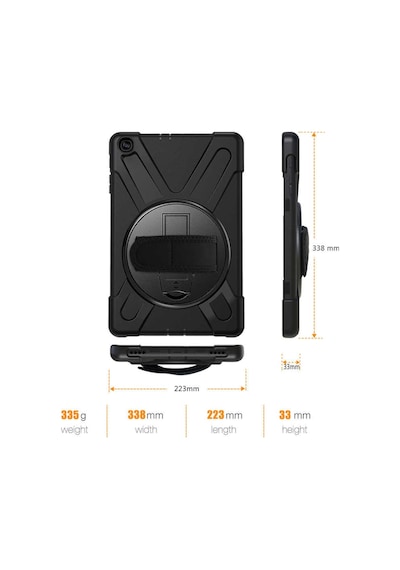 App Ipad 2 3 4 Kılıf Defender Askılı Zırhlı Kapak