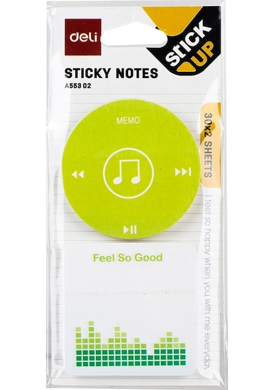 Deli Sticky Notes Yapışkanlı Not Kağıdı 30x2 A55302