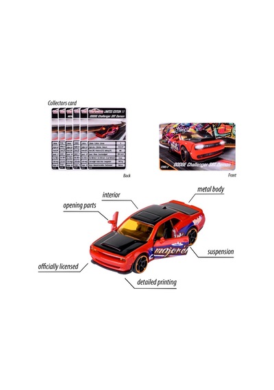 Majorette Limited Edition 11 238d-3 Dodge Challenger Srt Demon