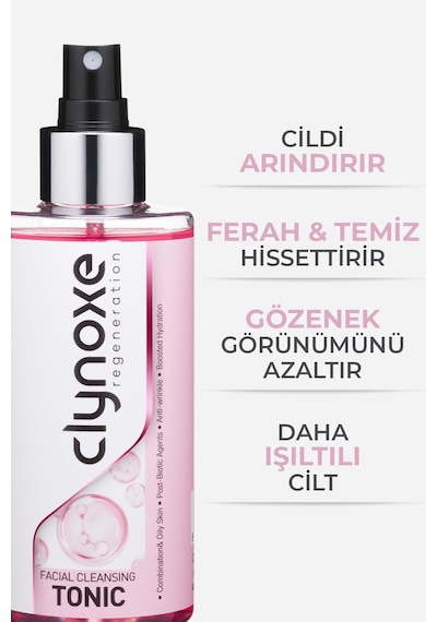Clynoxe Facial Cleansing Tonic ,kırışıklık Karşıtı Arındırıcı Yüz Ve Makyaj Temizleme Toniği 200 Ml
