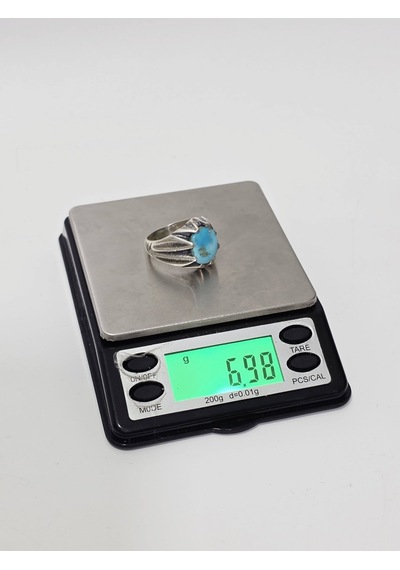 Firuze Turkuaz Taşlı 925 Ayar Gümüş Yüzük 6,90 Gram