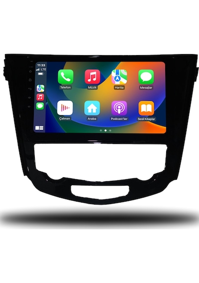 Nissan X-trail 2014-2021 Dijital Klima 8+256 Gb Android Carplay Uyumlusistemi Yazılımsal 9"