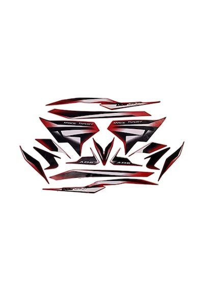 Kırmızı Bajaj Pulsar RS 200 Takım Sticker Etiket Modeli