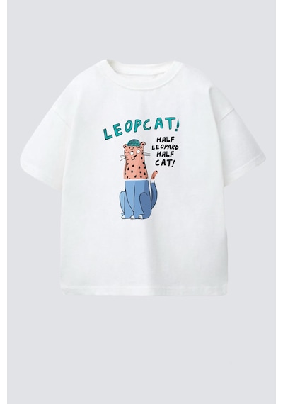 Monila Erkek Çocuk Pamuklu Baskılı T-shirt Ekru