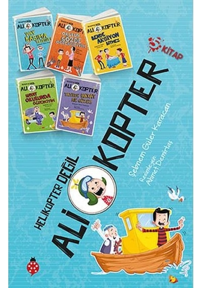 Ali Kopter Seti-5 Kitap Takım - Şebnem Güler Karacan - Uğurböceği