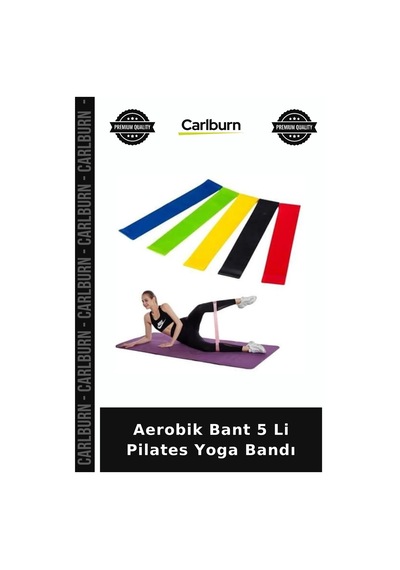 Özel Üretim Egzersiz Fitness Spor Aerobik Bant 5 Li Pilates Yoga Bandı Diğer