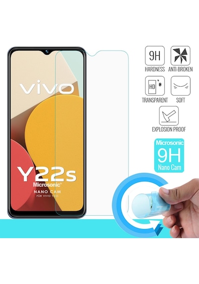 Microsonic Vivo Y22s Nano Glass Cam Ekran Koruyucu