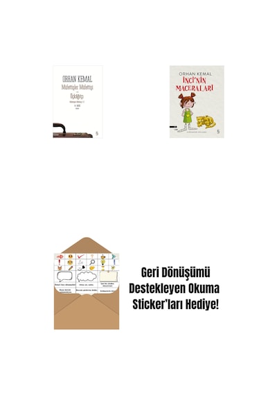 Müfettişler Müfettişi - Üçkâğıtçı 2 Kitap Bir Arada + İnci'nin Maceraları + Okuma Sticker'ları