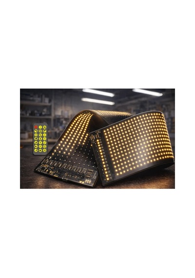 Ct 4568 Esnek Yapışkanlı Led Panel 96x16 Rgb Günışığı