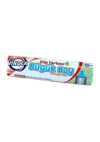 Vindex Büyük Boy Çöp Torbası Mavi 65 x 80 CM