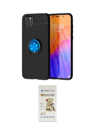 Cep Huawei Uyumlu Y5p Kılıf Yankı Form Prime İkili Koruma Seti Najmaddin Kırmızı