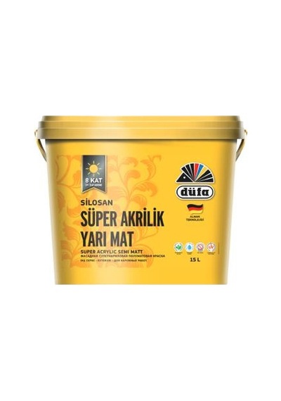 Düfa Silosan Süper Akrilik Yarı Mat Dış Cephe Boyası 15 L