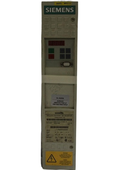 6se7016-1ta61-z Sımovert Masterdrıves Vector Control Inverter Compact Unıt 2.el