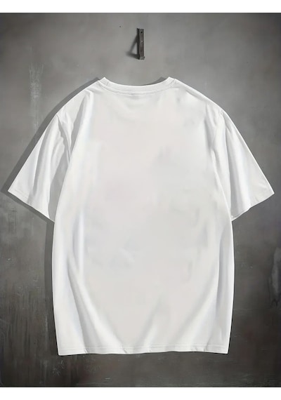 Unisex Newyork Baskılı Oversize Tshirt Beyaz