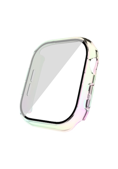 Watch 10 46mm Sert Pc Kasa Electroplatink Çerçeveli Ekran Koruyucu Mkst Watch Gard 36 - Şeffaf