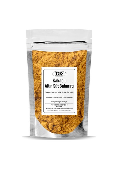 Çocuklar için Kakaolu Altın Süt Baharatı 500 gr Kid's Cocoa Golden Milk Spice - Premium Quality