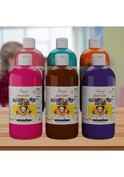 Tamamlayıcı Renkler Parmak Boyası 6'lı Set 6x500 Gr Diğer