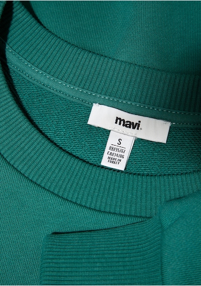 Mavi - Mavi Logo Baskılı Yeşil Sweatshirt 1s10372-71918 Yeşil