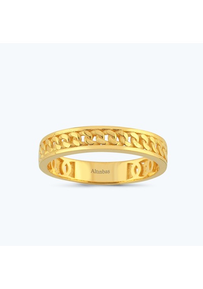 Altınbaş 22 Ayar Altın Zincir Yüzük Byz0107-25804 Çok Renkli