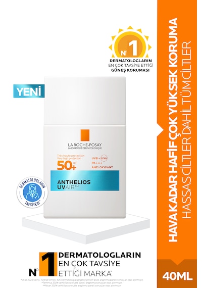 La Roche Posay Anthelios Uvair Spf50+ Yüz Güneş Kremi