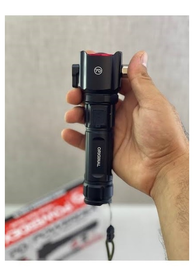 Powerdex Pd-6699 El Ve Kamp Feneri 20w, 2000 Lümen, 6000mah Batarya, Su Geçirmez, Çok Fonksiyonlu Siyah