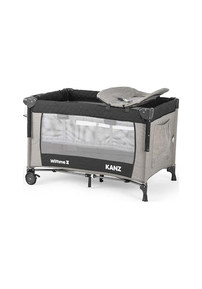 Kanz WithMe II Ara Katlı Anne Yanı Park Yatak Siyah 70 x 110