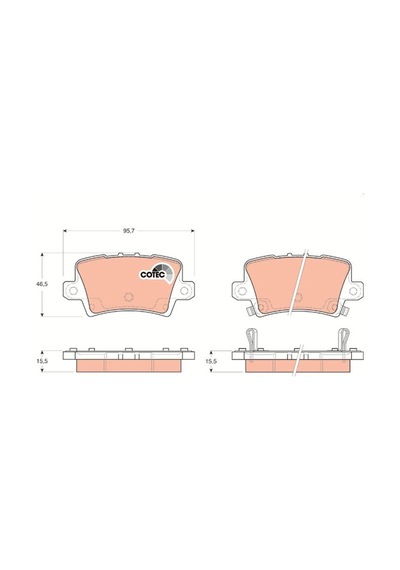 Honda Civic Hatcback Arka Fren Balatası 2005-2012