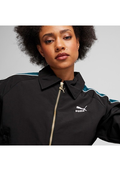 Puma T7 Track Kadın Siyah Eşofman Üstü Düz 626806