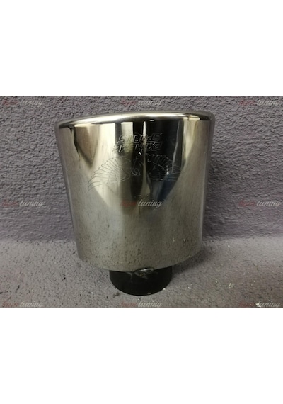 Tek Çıkışlı 95mm Egzoz Ucu Eğik Oval Ağız