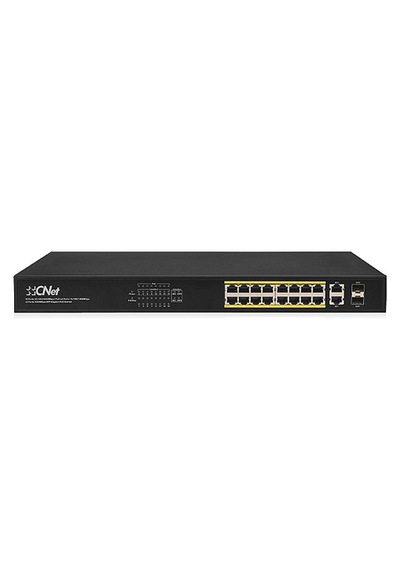 Cnet Csh 1602Gsp 16 Port 10/100 2Xgıgabıt Combo Poe 250W Swıtch