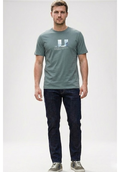 Jack & Jones Jcodust Erkek Tişört Yeşil