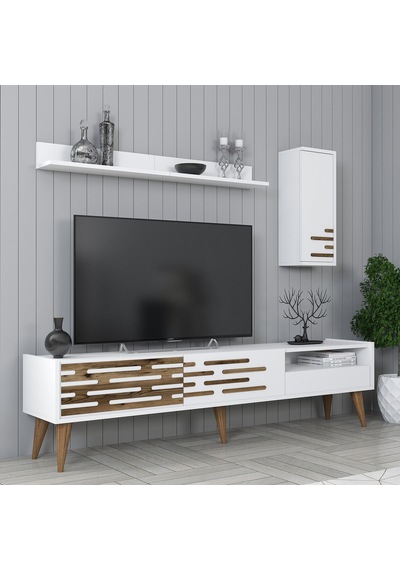 Variant Valensiya Tv Ünitesi Ve Orta Sehpa Takımı - Beyaz / Beyaz