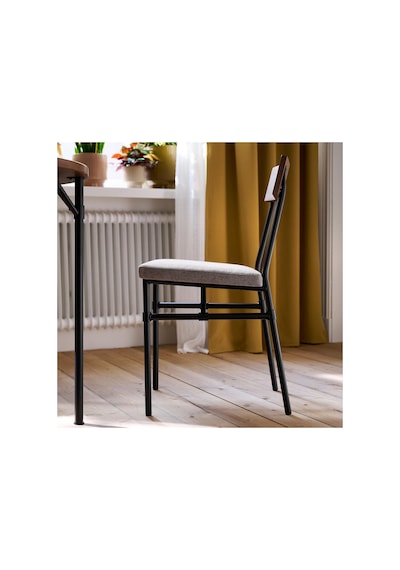 Mutfak Masası Takımı , Çam Kahverengi Vernikli-tibbleby Koyu Bej, 2 Sandalyeli, Sabit, 80 Cm
