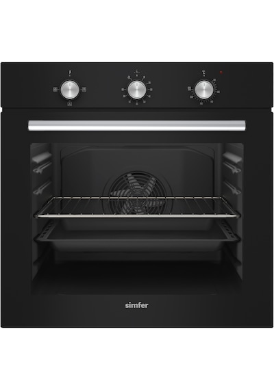 Simfer SB8201 Diamond 66 LT Ankastre Fırın Siyah