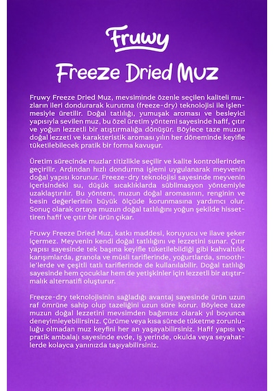 Freeze Dried Muz Diğer