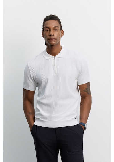 Avva Erkek Siyah Polo Yaka Fermuarlı Kolay Ütülenen Kırışmaz Regular Fit Triko T-shirt A62y5007 Ekru Avva Erkek Siyah Polo Yaka Fermuarlı Kolay Ütülenen Kırışmaz Regular Fit Triko T-shirt A62y5007 Ekru