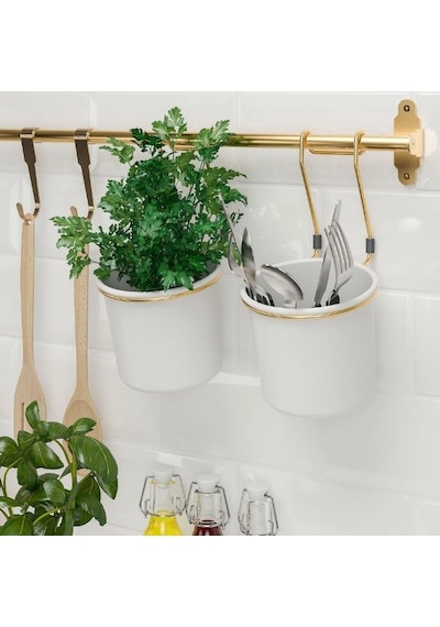 Ikea Hultarp Mutfak Ve Banyo Askısı 80 X 1,6 Cm Altın