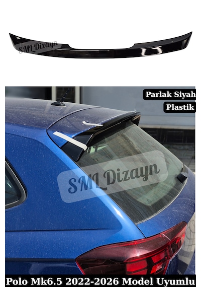 Volkswagen Polo Mk6.5 R-line / Gtı Style Tavan Spoiler - Piano Black 2022-2026