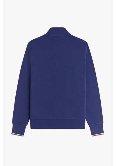 Fred Perry M3574 Half Zip Erkek Sweatshirt Mavi