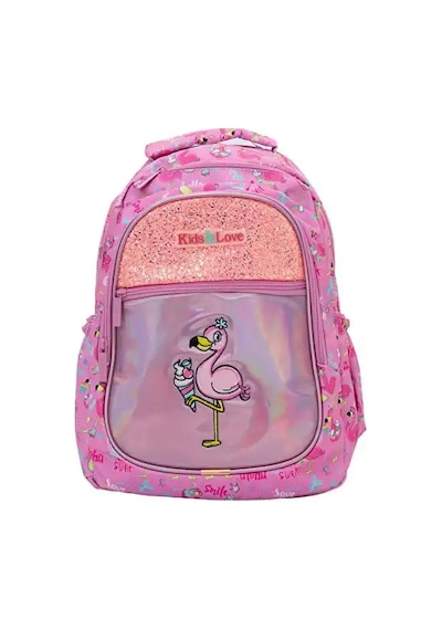 Kaukko Kıds&love Sırt Çantası Aynalı Taşlı Flamıngo L5094