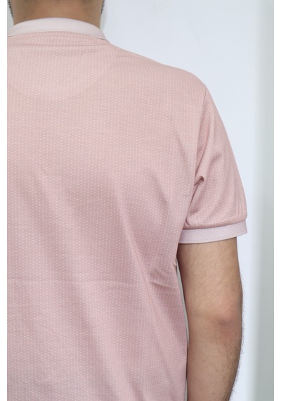 Santa Dmctekstil Erkek Dijital Baskılı Desenli Klasik Kesim Rahat Kalıp Cepsiz Polo Yaka T-shirt Pembe Santa Dmctekstil Erkek Dijital Baskılı Desenli Klasik Kesim Rahat Kalıp Cepsiz Polo Yaka T-shirt Pembe