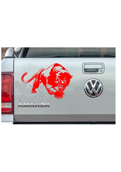 Vahşi Puma Kaplan Panter Sticker, Araba Oto Motosiklet Karavan Sticker 02519 40x28 Cm