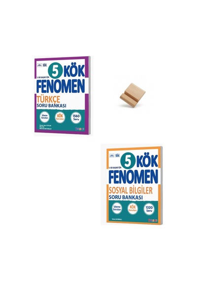 Fenomen 5. Sınıf Maarif Türkçe Ve Sosyal Bilgiler Kök Soru Bankası + Telefon Standı