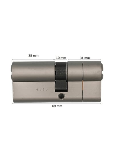 Multlock 7x7 Tuzaklı Barel 3 Anahtarlı Kapı Kilidi 51227202